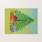 Weihnachtsbaum-Feiertag Puzzle (Horizontal)