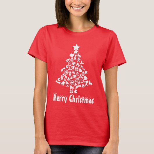 Weihnachtsbaum Feiertag T - Shirt (Vorderseite)