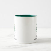 Weihnachtsbaum Feiertage Custom Zweifarbige Tasse (Mittel)