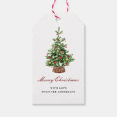 Weihnachtsbaum-Feiertage Geschenkanhänger (Vorderseite)