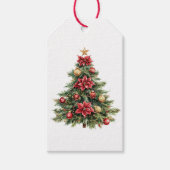 Weihnachtsbaum-Feiertage XMas Geschenkanhänger (Vorderseite)