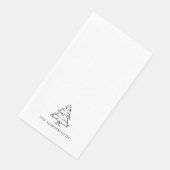 Weihnachtsbaum-Feiertags-Familienessen Serviette (Ecke)