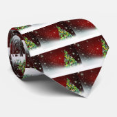 Weihnachtsbaum-Feiertags-FriedensLiebe-Schicksal Krawatte (Gerollt)