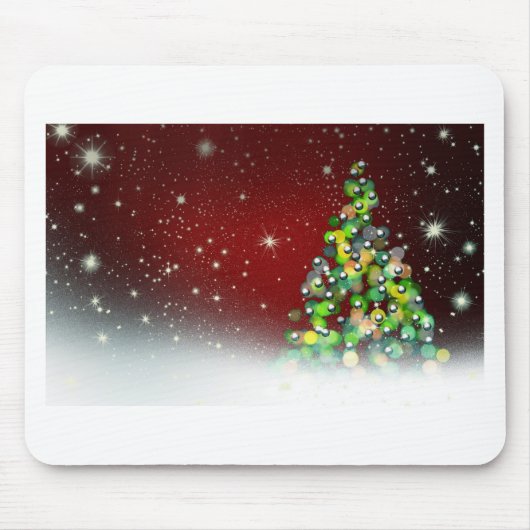 Weihnachtsbaum-Feiertags-FriedensLiebe-Schicksal Mousepad (Vorne)