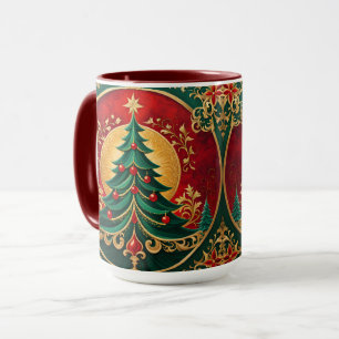 Weihnachtsbaum-Feiertags-Tasse Tasse