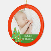 Weihnachtsbaum-Feiertags-Verzierung Keramik Ornament (Links)