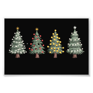 Weihnachtsbaum Feiertagsgeschenk Winter  Fotodruck