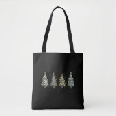 Weihnachtsbaum Feiertagsgeschenk Winter Tasche (Vorderseite)