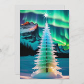 Weihnachtsbaum Feiertagskarte (Vorne/Hinten)