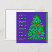 Weihnachtsbaum Feiertagskarte (Vorne/Hinten)