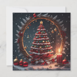 Weihnachtsbaum Feiertagskarte