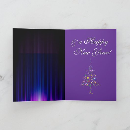 Weihnachtsbaum Feiertagskarte (Innenseite)