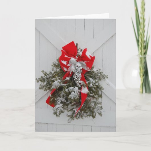 Weihnachtsbaum Feiertagskarte (Vorderseite)