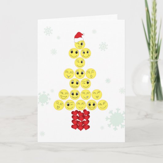 Weihnachtsbaum Feiertagskarte (Vorderseite)