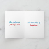 Weihnachtsbaum Feiertagskarte (Innenseite)