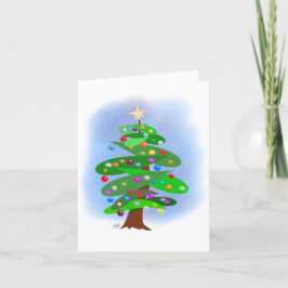 Weihnachtsbaum Feiertagskarte