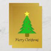Weihnachtsbaum Feiertagskarte (Vorne/Hinten)