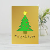 Weihnachtsbaum Feiertagskarte (Stehend Vorderseite)