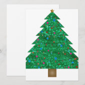 Weihnachtsbaum Feiertagskarte (Vorne/Hinten)