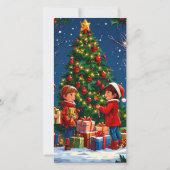 Weihnachtsbaum Feiertagskarte (Vorderseite)