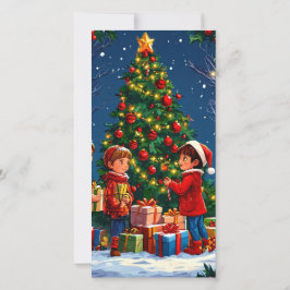 Weihnachtsbaum Feiertagskarte