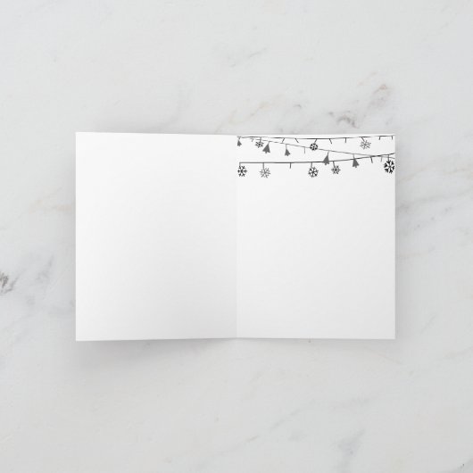 Weihnachtsbaum Feiertagskarte (Innenseite)