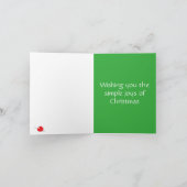 Weihnachtsbaum Feiertagskarte (Innenseite)