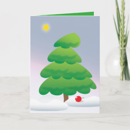 Weihnachtsbaum Feiertagskarte