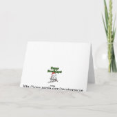 Weihnachtsbaum Feiertagskarte (Rückseite)