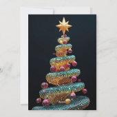 Weihnachtsbaum Feiertagskarte (Rückseite)