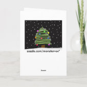 Weihnachtsbaum Feiertagskarte (Rückseite)