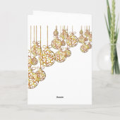 Weihnachtsbaum Feiertagskarte (Rückseite)