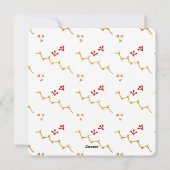 Weihnachtsbaum Feiertagskarte (Rückseite)