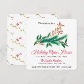 Weihnachtsbaum Feiertagskarte (Vorne/Hinten)