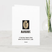 Weihnachtsbaum Feiertagskarte (Rückseite)