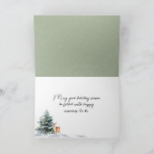 Weihnachtsbaum Feiertagskarte (Innenseite)