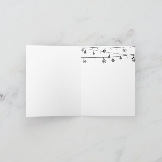 Weihnachtsbaum Feiertagskarte (Innenseite)