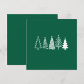 Weihnachtsbaum Feiertagskarte (Vorne/Hinten)
