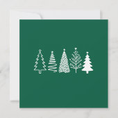 Weihnachtsbaum Feiertagskarte (Vorderseite)