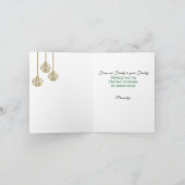 Weihnachtsbaum Feiertagskarte (Innenseite)