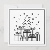 Weihnachtsbaum Feiertagskarte (Vorderseite)