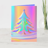 Weihnachtsbaum Feiertagskarte (Vorderseite)