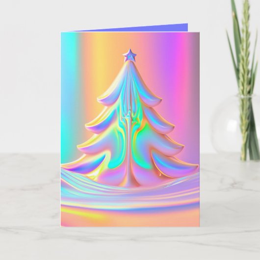 Weihnachtsbaum Feiertagskarte (Vorderseite)