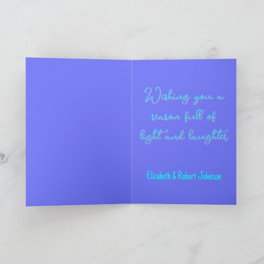 Weihnachtsbaum Feiertagskarte (Innenseite)