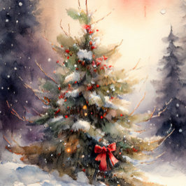 Weihnachtsbaum Feiertagskarte