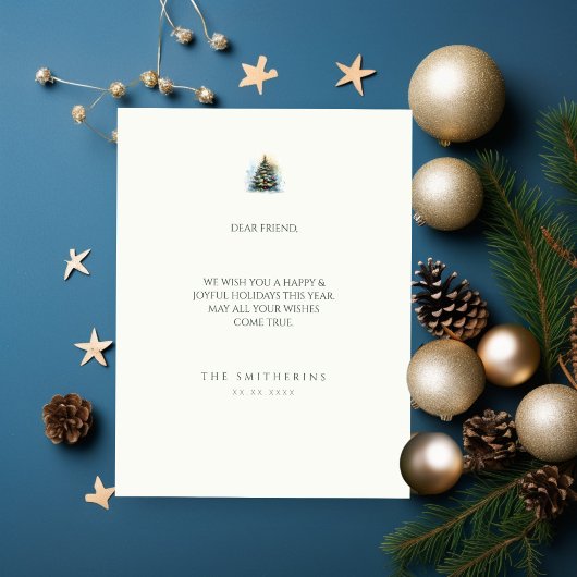 Weihnachtsbaum Feiertagskarte