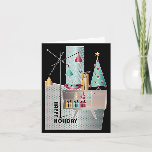 Weihnachtsbaum Feiertagskarte (Vorderseite)