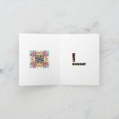 Weihnachtsbaum Feiertagskarte (Innenseite)