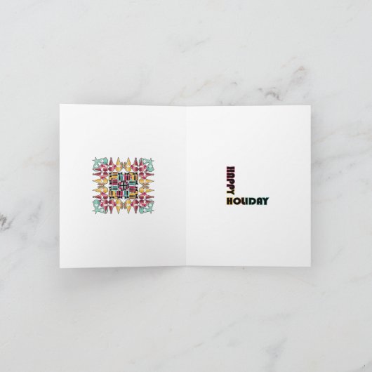 Weihnachtsbaum Feiertagskarte (Innenseite)