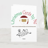 Weihnachtsbaum Feiertagskarte (Rückseite)